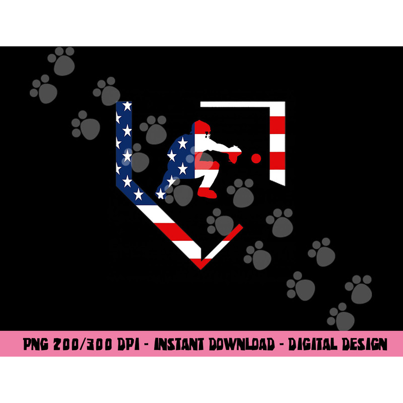American Flag Graphic Baseball Catcher Gear Baseballin Gift png, sublimation copy.jpg