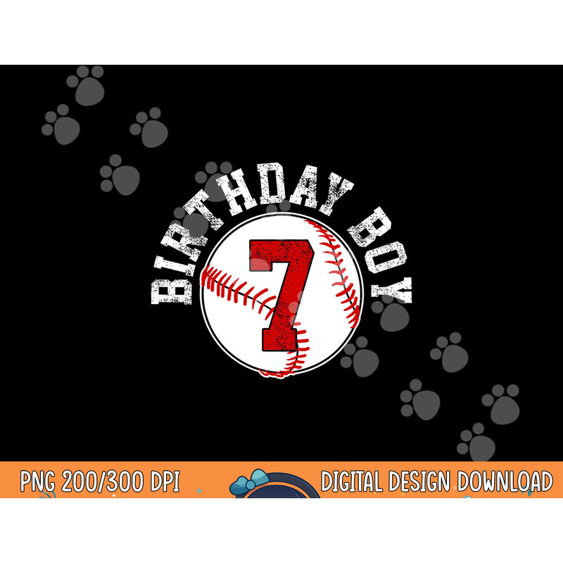 Baseball 7th Birthday Party 7 Years Old Gift png, sublimation copy.jpg