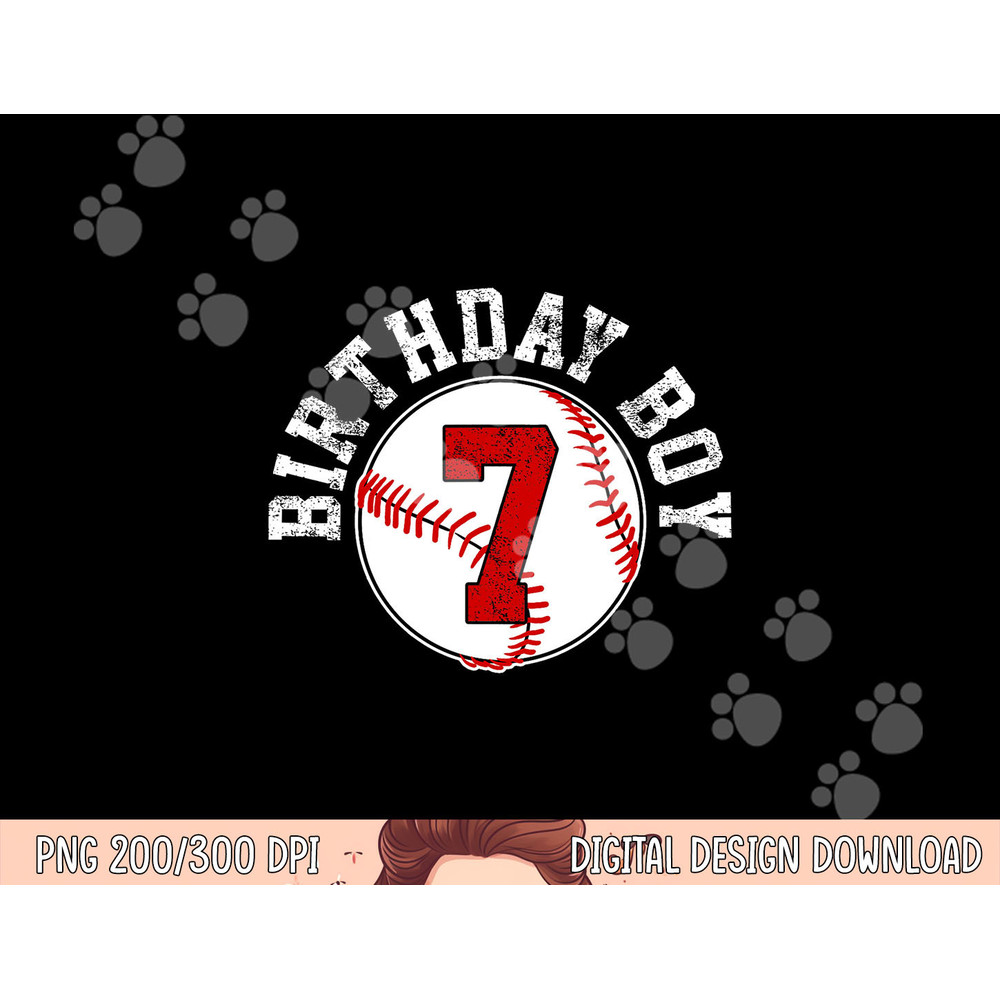 Baseball 7th Birthday Party 7 Years Old Gift png, sublimation copy.jpg