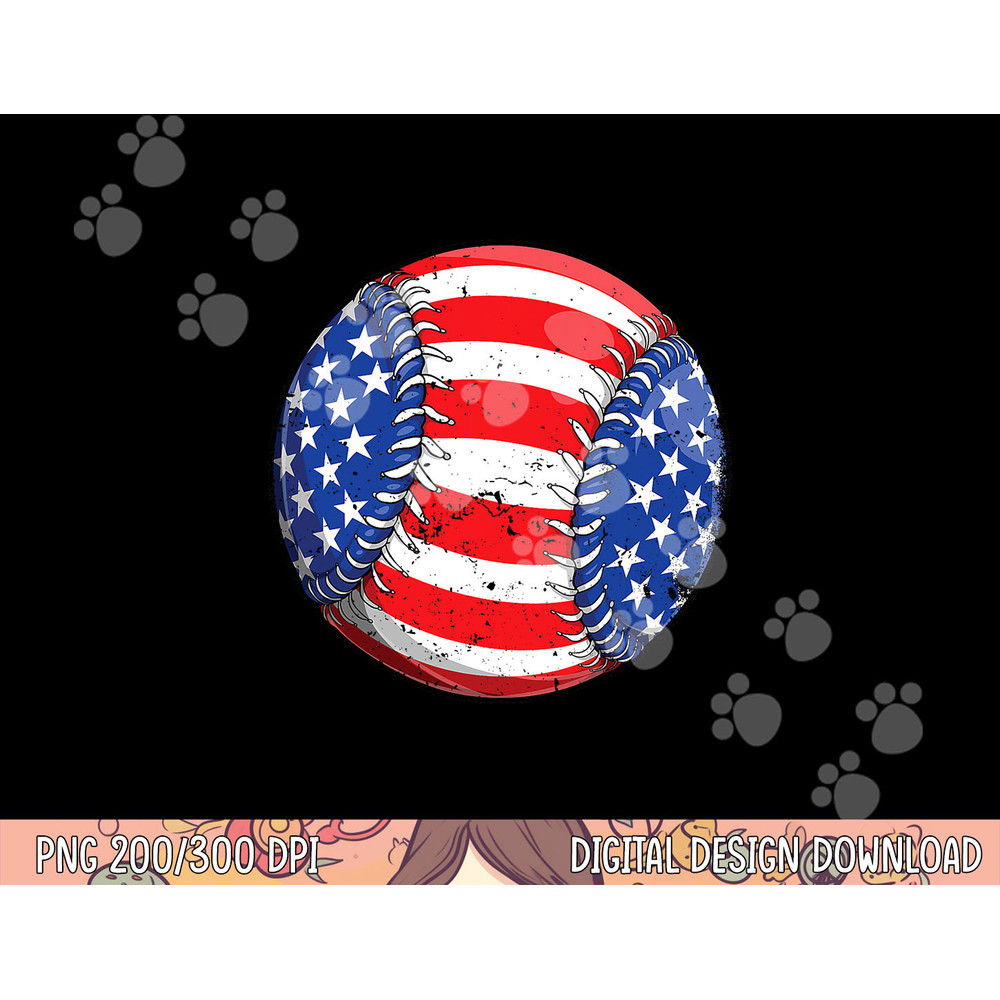Baseball American Flag 4th Of July Boys Men Retro Ball Sport png, sublimation copy.jpg
