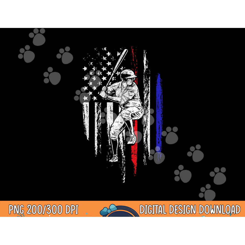 Baseball American Flag Batter Hitting USA 4th Of July Gift png, sublimation copy.jpg