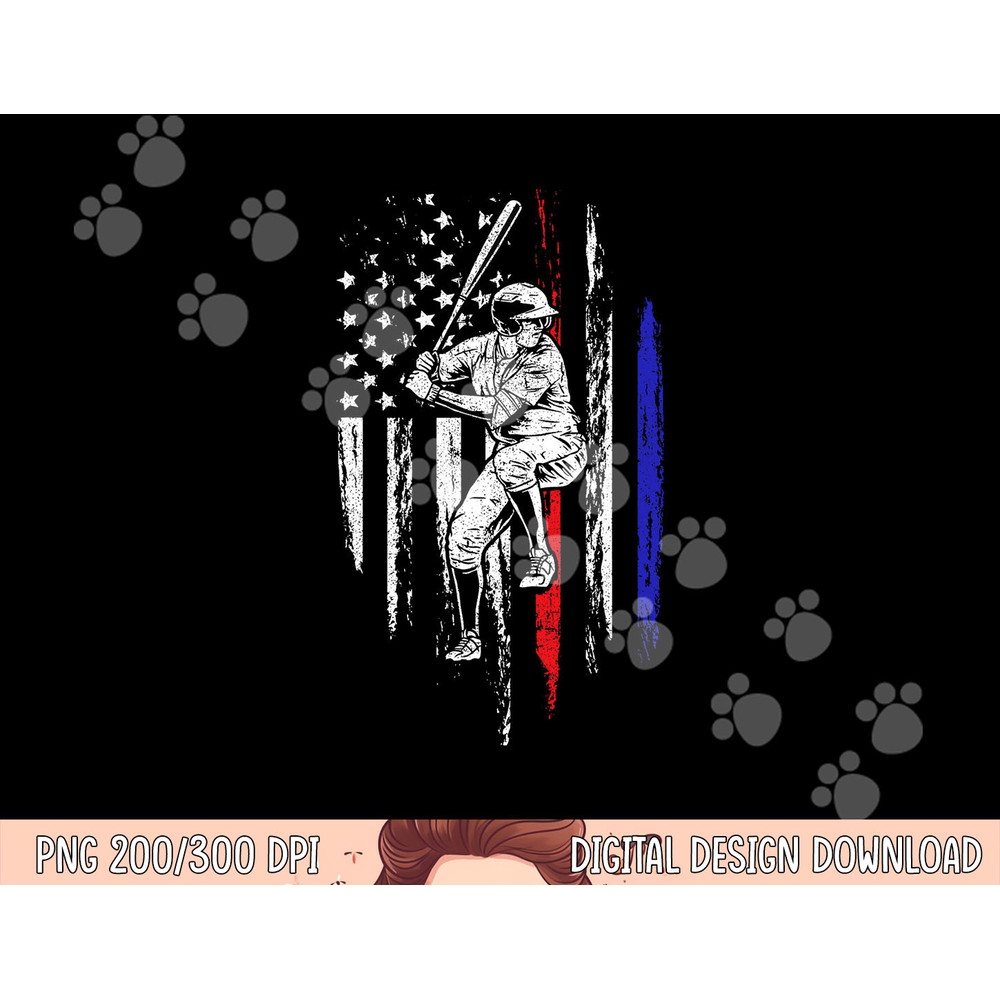 Baseball American Flag Batter Hitting USA 4th Of July Gift png, sublimation copy.jpg