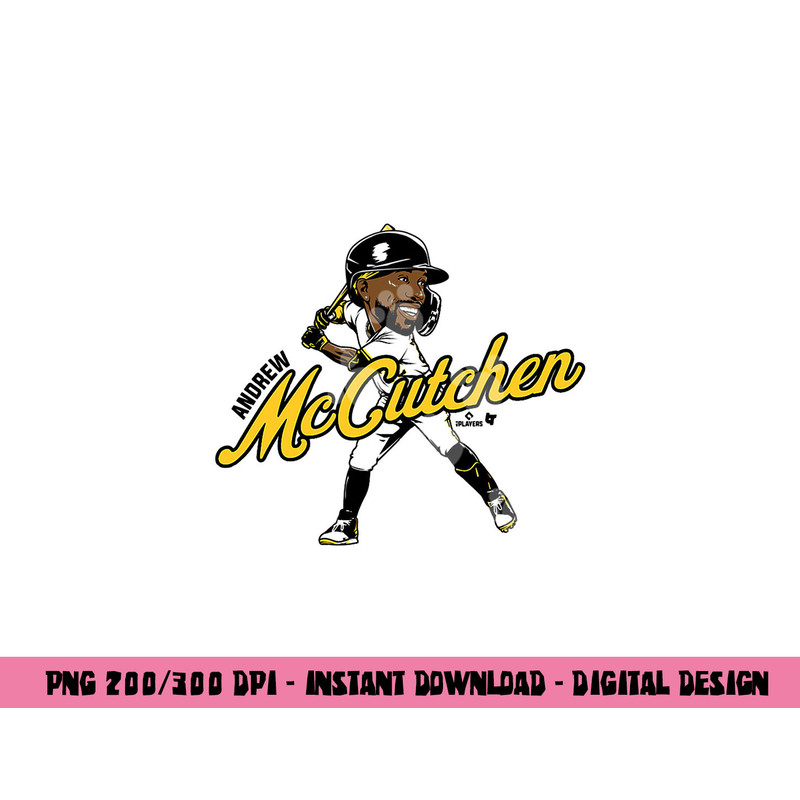 Andrew McCutchen - Caricature - Pittsburgh Baseball png, sublimation copy.jpg