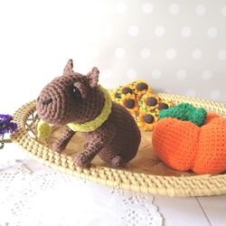 Capybara crochet, Crochet animals, Capybara, Capybara toy, Amigurumi animals, Stuffed animal, Birthday gift, Gift toy