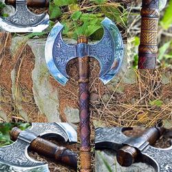 Forged Viking Axe - RAGNAR, Viking axe, Personalized hatchet Viking hatchet, bearded axe, battle axe, Scandinavian axe,