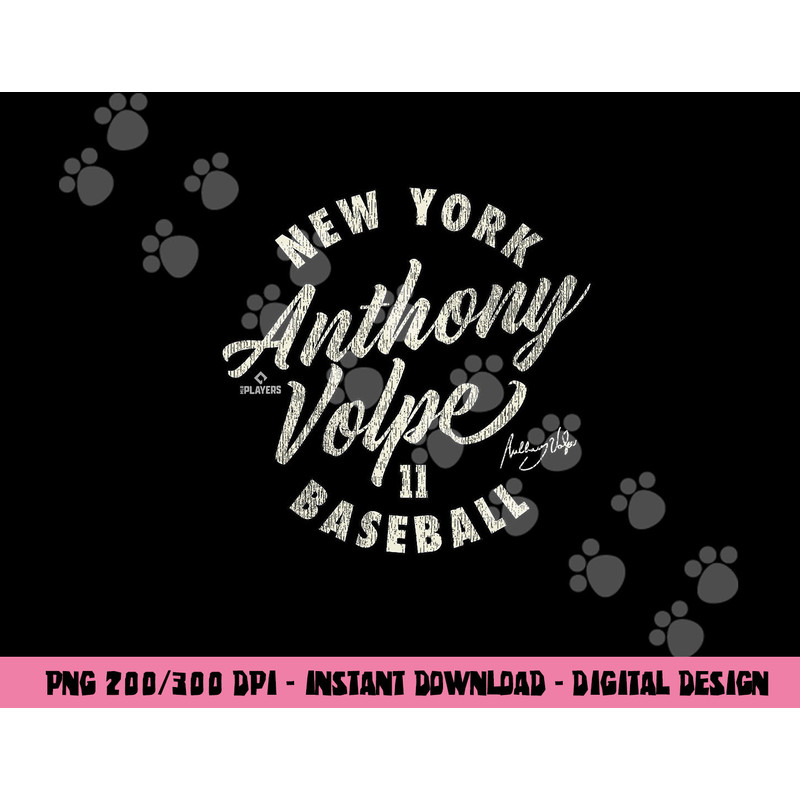 Anthony Volpe New York Baseball Vintage Cursive MLBPA png, sublimation copy.jpg