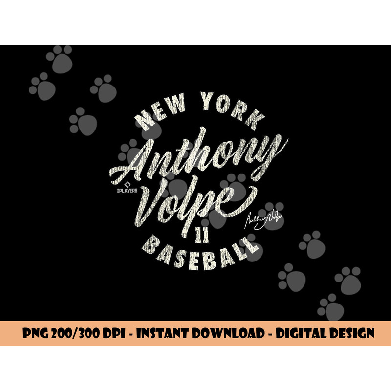 Anthony Volpe New York Baseball Vintage Cursive MLBPA png, sublimation copy.jpg