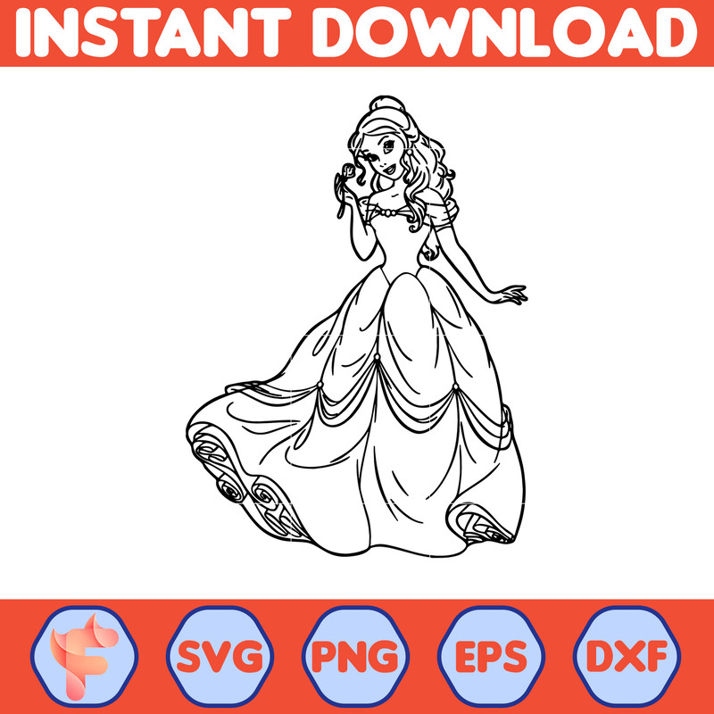 Disney Beauty And The Beast SVG, Belle Svg, Disney Svg,Beauty and The Beast Disney SVG, Beauty And The Beast Svg, Instant Download (5).jpg