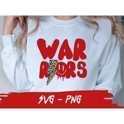 warriors leopard shirt, warriors svg, warriors girl shirt, school team svg, college team png, mascot shirt