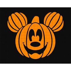 Halloween Pumpkin SVG, Spooky Season Svg, Mouse Halloween Svg, Halloween Svg, Trick Or Treat Svg, Retro Halloween Svg, D