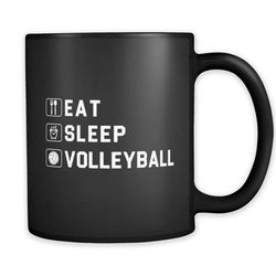 volleyball gift for volleyball player mug volleyball player gift volleyball fan gift volleyball coach mug eat sleep voll