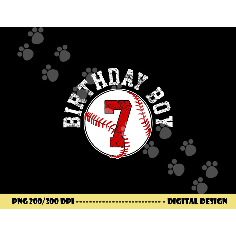 Baseball 7th Birthday Party 7 Years Old Gift png, sublimation copy.jpg
