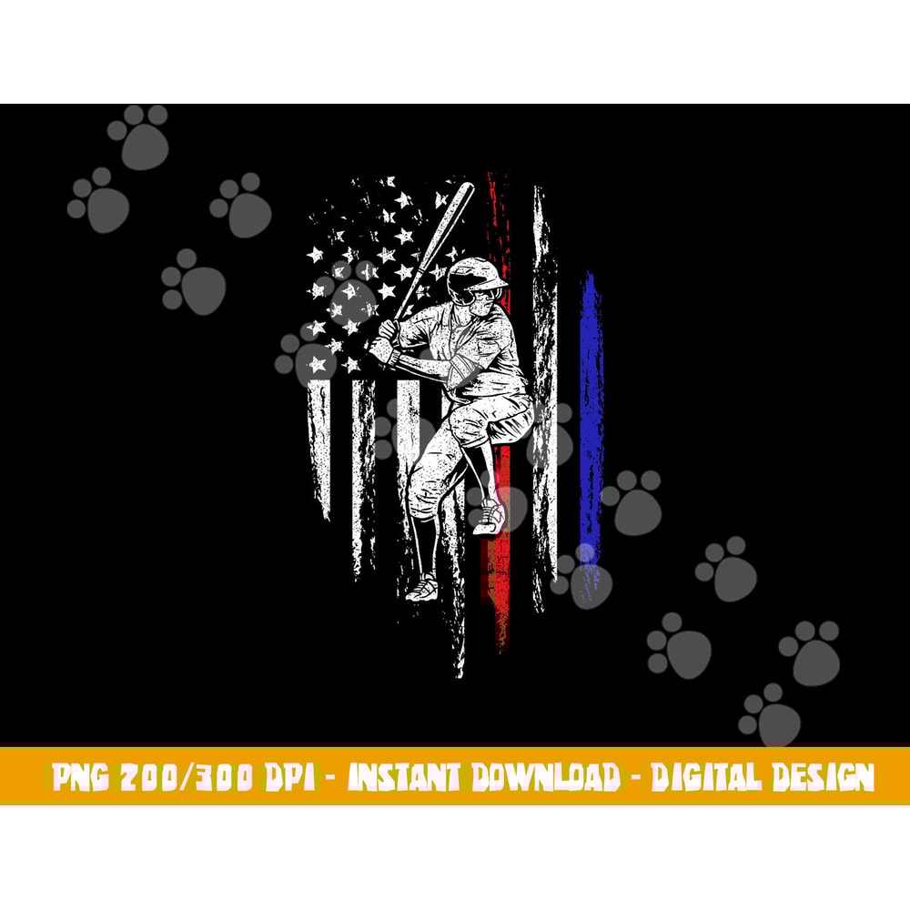 Baseball American Flag Batter Hitting USA 4th Of July Gift png, sublimation copy.jpg