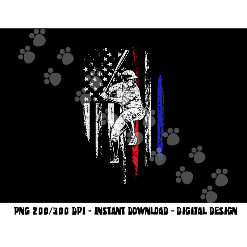 Baseball American Flag Batter Hitting USA 4th Of July Gift png, sublimation copy.jpg