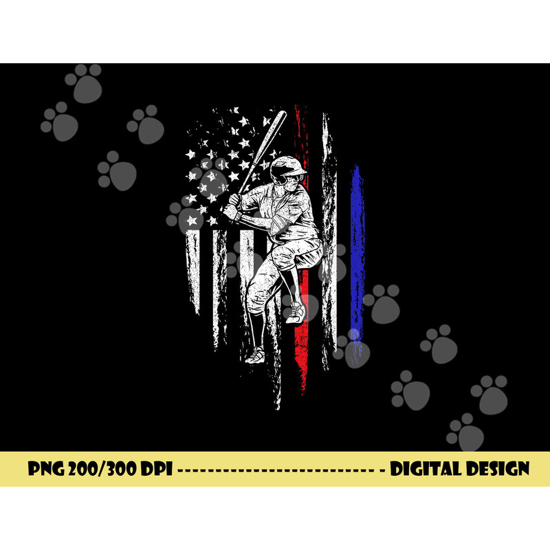 Baseball American Flag Batter Hitting USA 4th Of July Gift png, sublimation copy.jpg