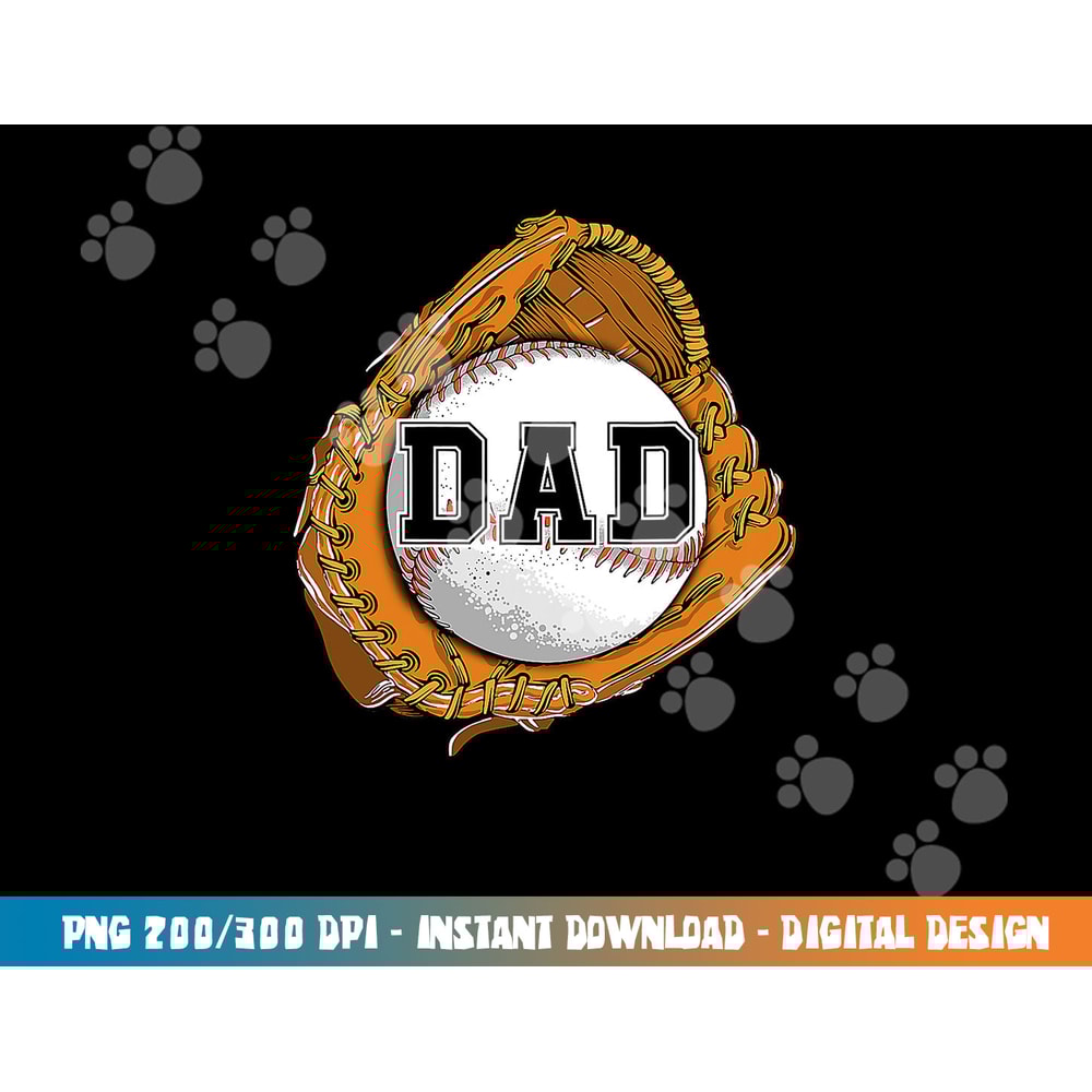 Baseball Catch Glove Baseball Dad Baseball Daddy Fathers Day png, sublimation copy.jpg