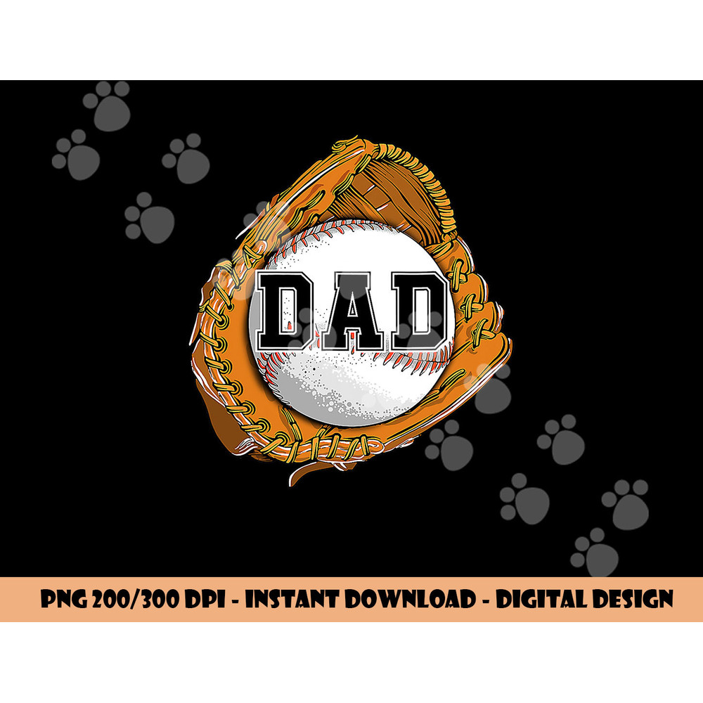 Baseball Catch Glove Baseball Dad Baseball Daddy Fathers Day png, sublimation copy.jpg