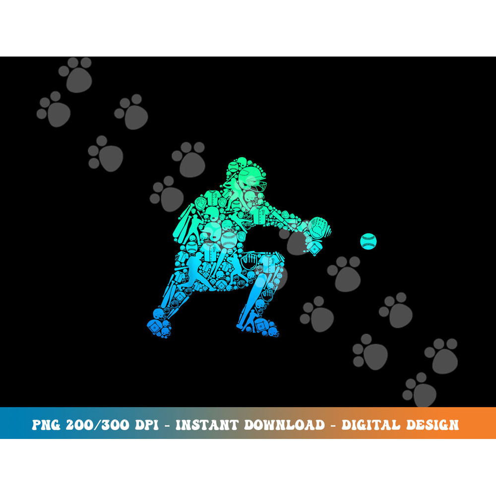 Baseball Catcher Player Youth Men Kids Boys png, sublimation copy.jpg