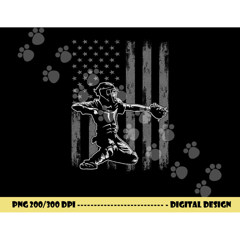 Baseball Catcher Shirt For Boys Men, Baseball USA Flag png, sublimation copy.jpg