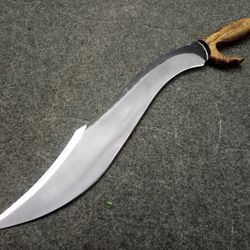 super sharp steel beautiful handmade d2 steel 25 inches hunting machete/sword with leather sheath sss-00790