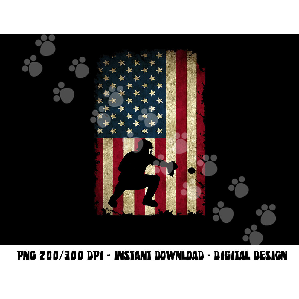 Baseball Catchers Gear Sports American Flag Little Leaguer png, sublimation copy.jpg