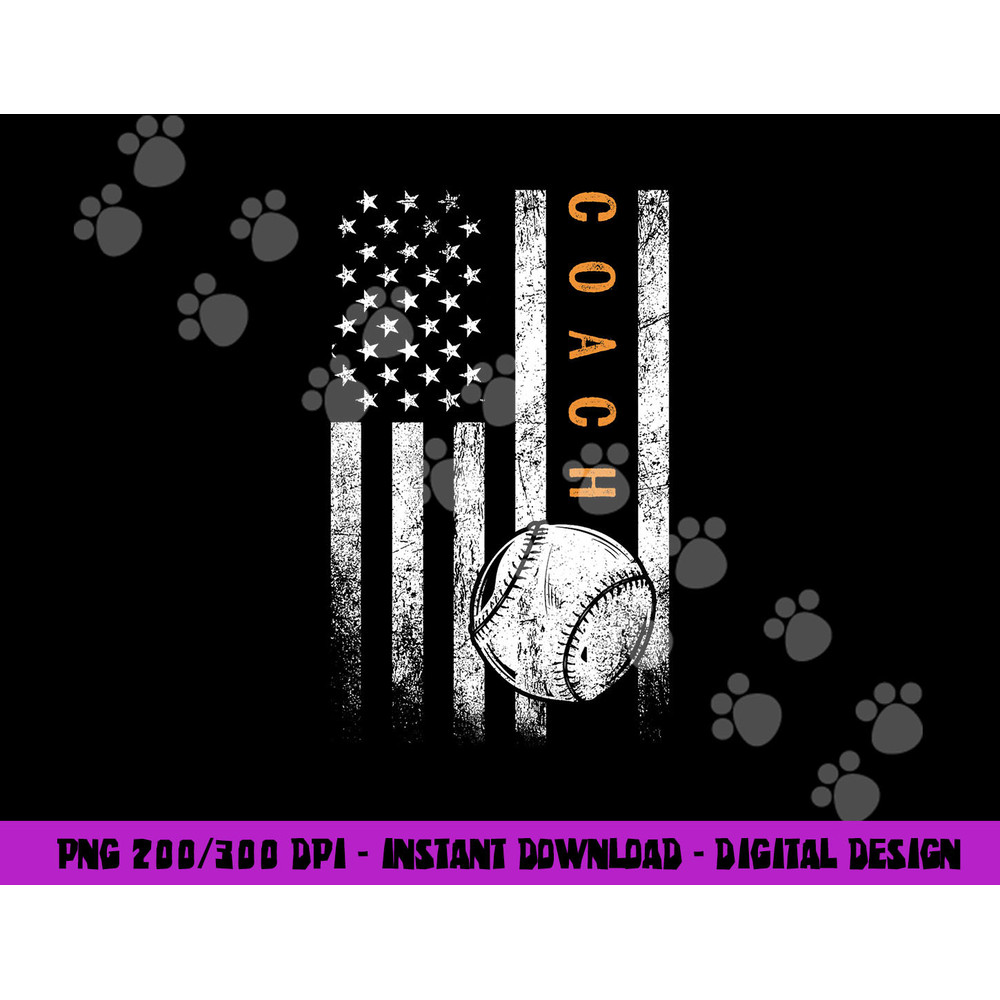 Baseball Coach American Flag Baseball Trainer Coaching png, sublimation copy.jpg