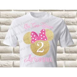 gold minnie mouse iron on transfer minnie mouse birthday girl iron on transfer gold minnie mouse birthday shirt (only d