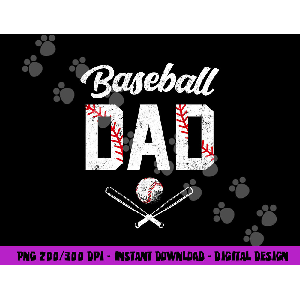 Baseball Dad Happy Fathers Day Shirts for Men Wife Daughter png, sublimation copy.jpg
