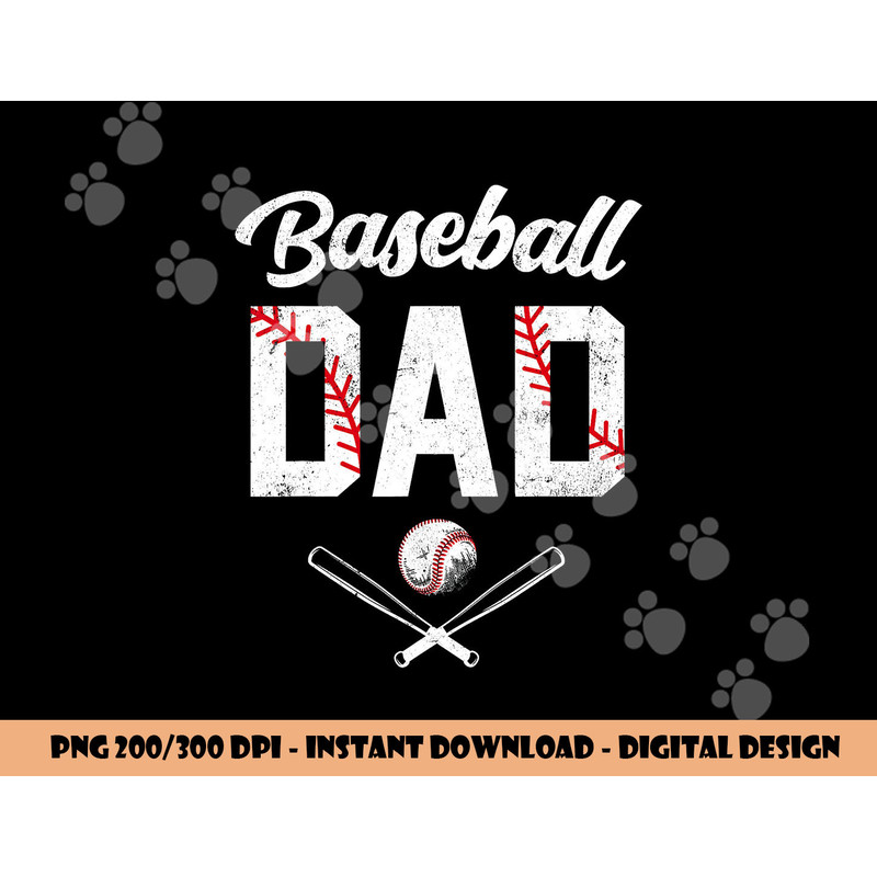 Baseball Dad Happy Fathers Day Shirts for Men Wife Daughter png, sublimation copy.jpg
