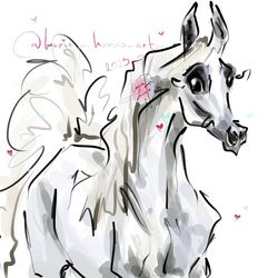 Horse ART commission HALFBODY ROUGH SKETCH illustration equine drawing personalized cartoon pet cute doodle MariePHorses