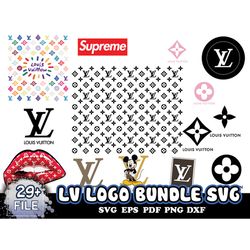 lv logo bundle svg, supreme logo, louis vuitton symbol, louis vuitton svg, louis vuitton clipart, louis vuitton logo