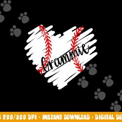 baseball grammie heart ball proud grammie mors day copy