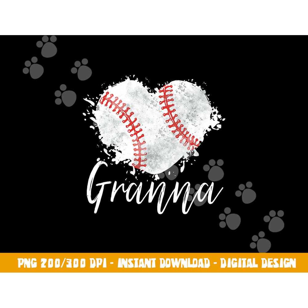 Baseball Granna png, sublimation Baseball Love Heart copy.jpg