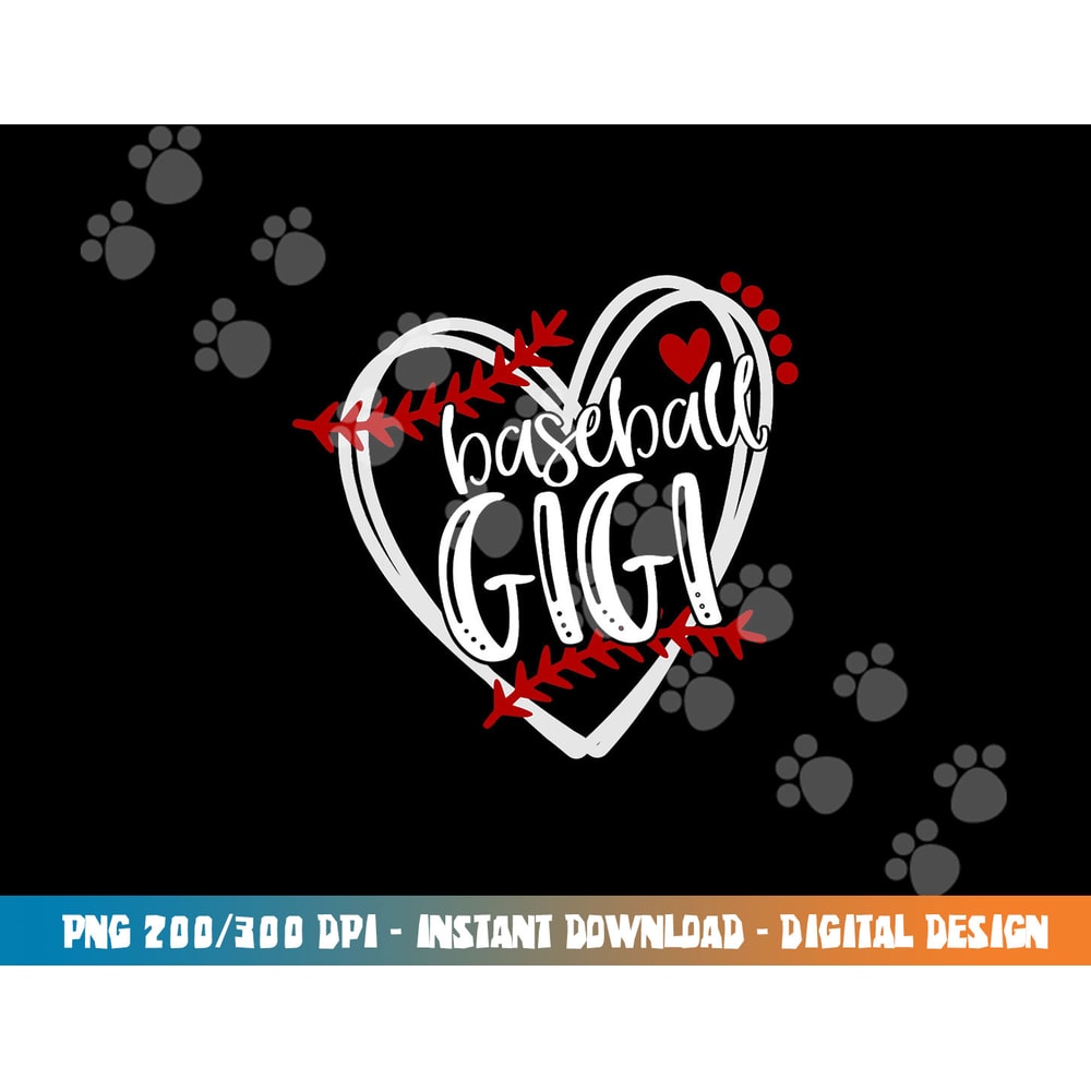 Baseball Heart GIGI Shirt Grandma Tshirt Trendy png, sublimation copy.jpg