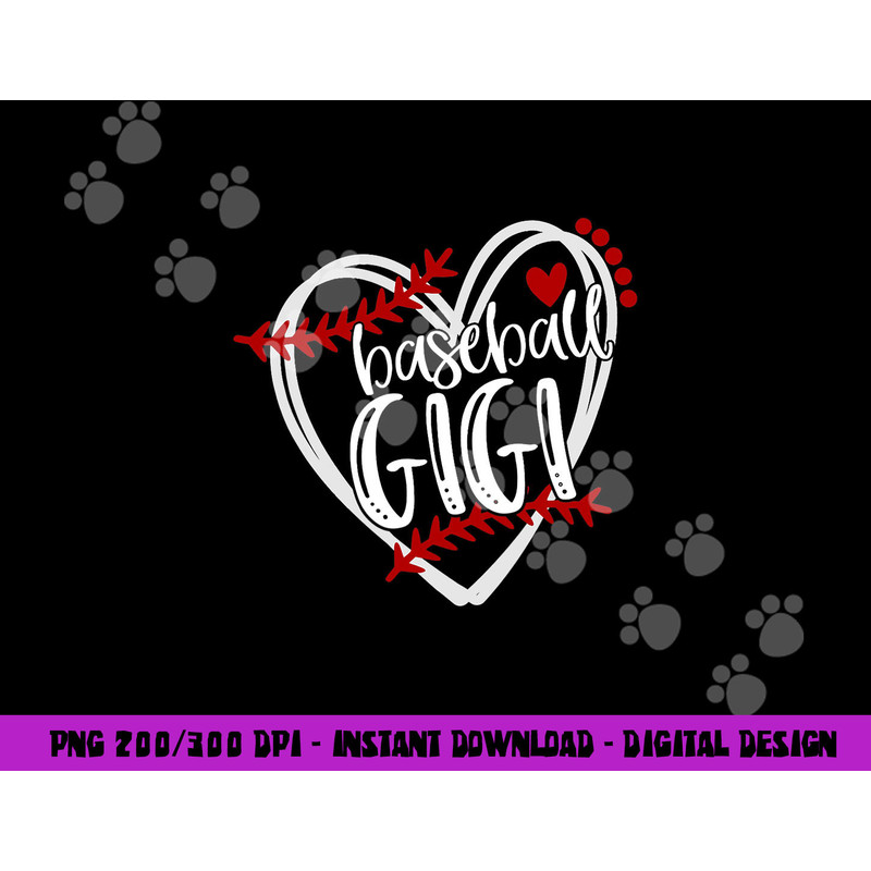 Baseball Heart GIGI Shirt Grandma Tshirt Trendy png, sublimation copy.jpg