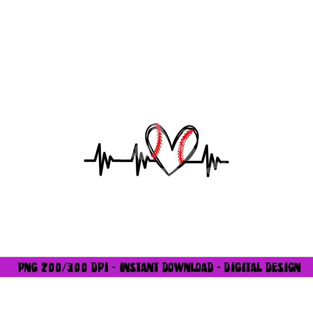 Baseball Heartbeat Love for Women Teen Girls Tween png, sublimation copy.jpg
