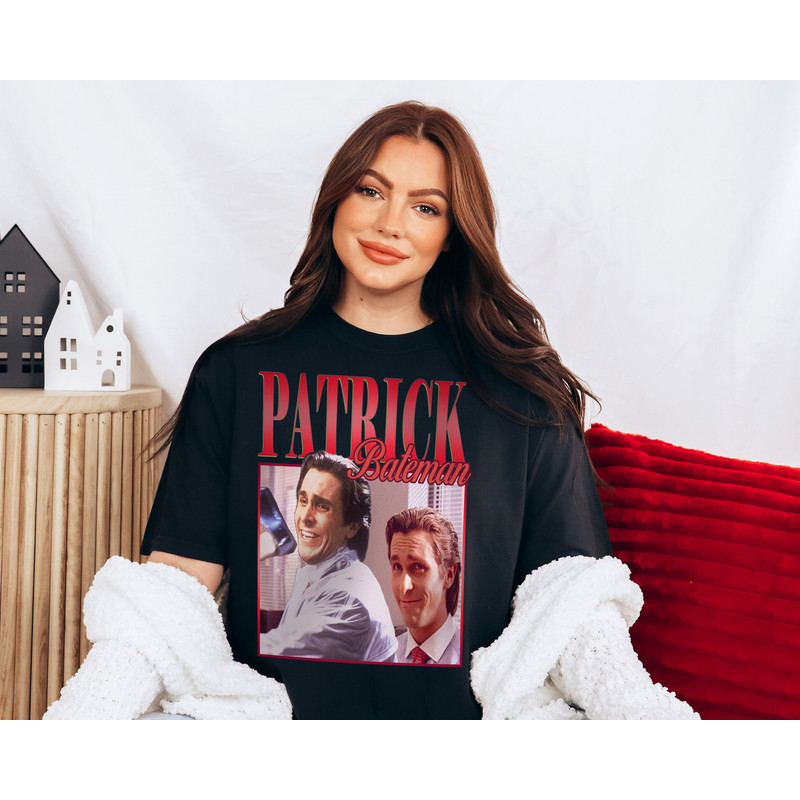 American Psycho Flag Shirt, PATRICK Bateman SWEATER, American Psycho Hoodie, Axe Patrick BATEMAN Classic Shirt, Christian Bale Gift For Fan - 2.jpg