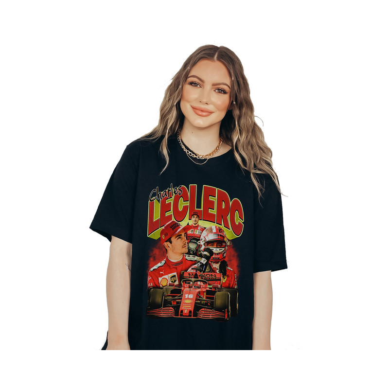 Charles Leclerc SHIRT,  Formula 1 Racing Team, Vintage 90s Ferrari Formula 1 Shirt, Racing Driver FORMULA ONE Shirt, Charles Leclerc Sweater - 1.jpg