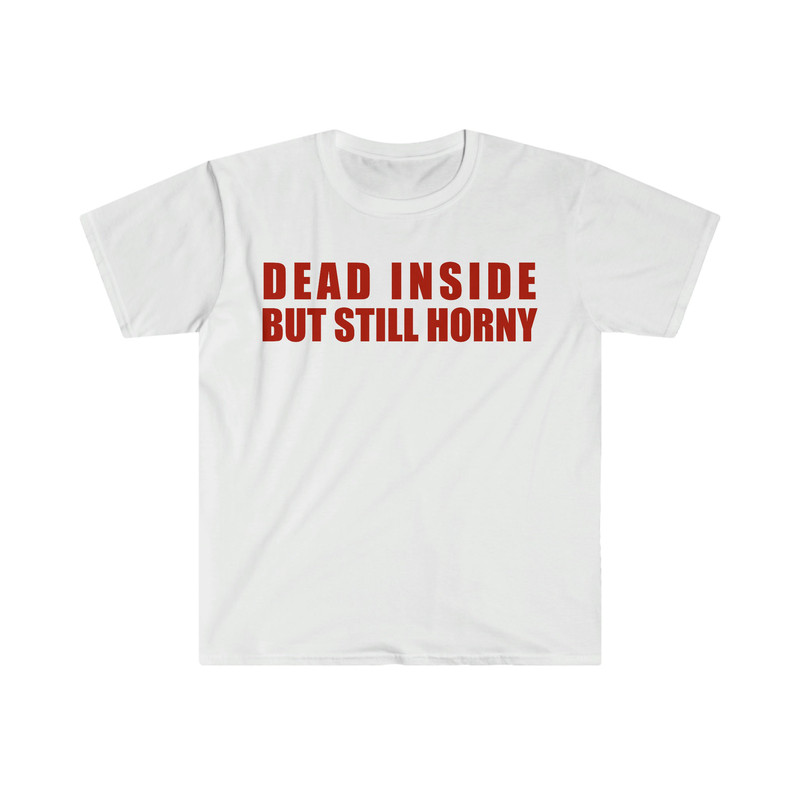 Dead Inside but Still Horny Funny Meme T Shirt - 1.jpg