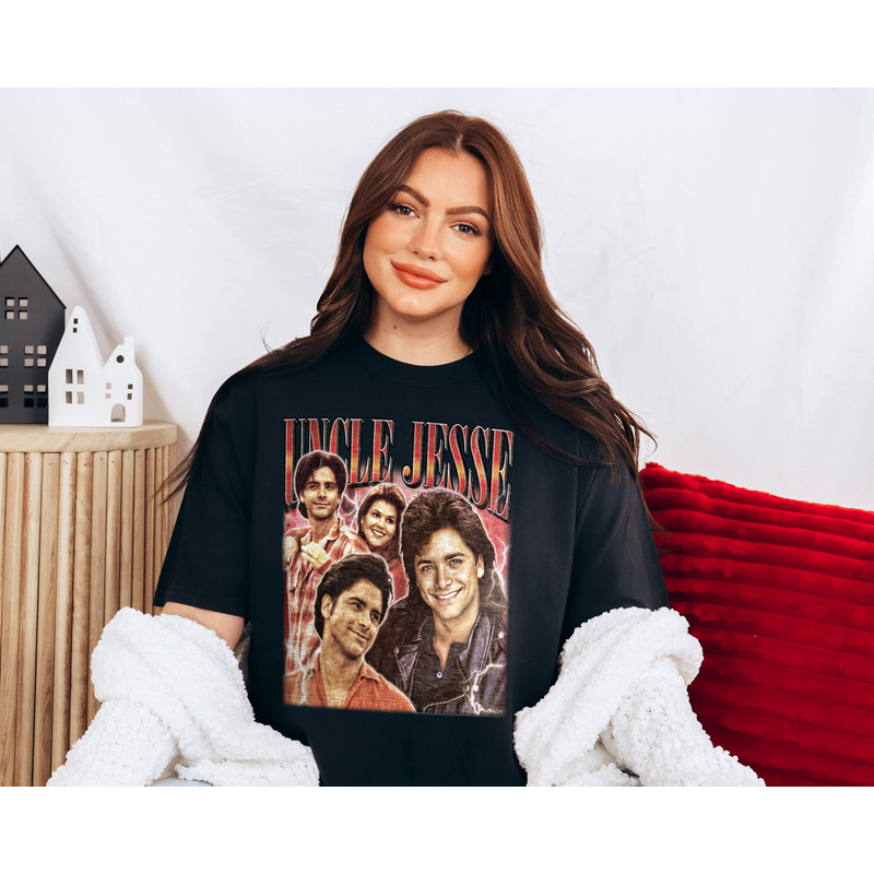 Full House Shirt, VINTAGE Uncle Jesse Homage Tshirt, John STAMOS SHIRT, Full House Uncle Jesse Retro 90s Sweater, Full House Fan Gift - 2.jpg