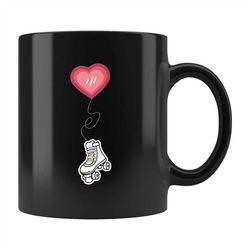 roller skater gift, roller skating mug, roller skating gift, roller skater mug, roller derby gift roller derby mug love