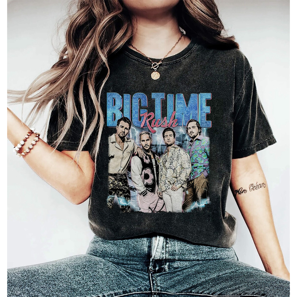 Comfort Colors® Big Time Rush Music Shirt, Vintage Can't Get Enough Tour 2023 Album Ultimate Fan Edition Graphic Tee Y2K Gift For Fan - 2.jpg