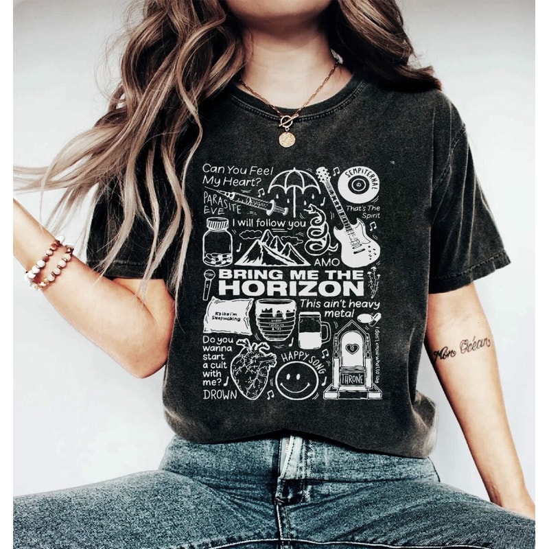 Comfort Colors® Bring Me The Horizon Band Shirt, Bring Me The Horizon Music Tour Sweatshirt - 2.jpg