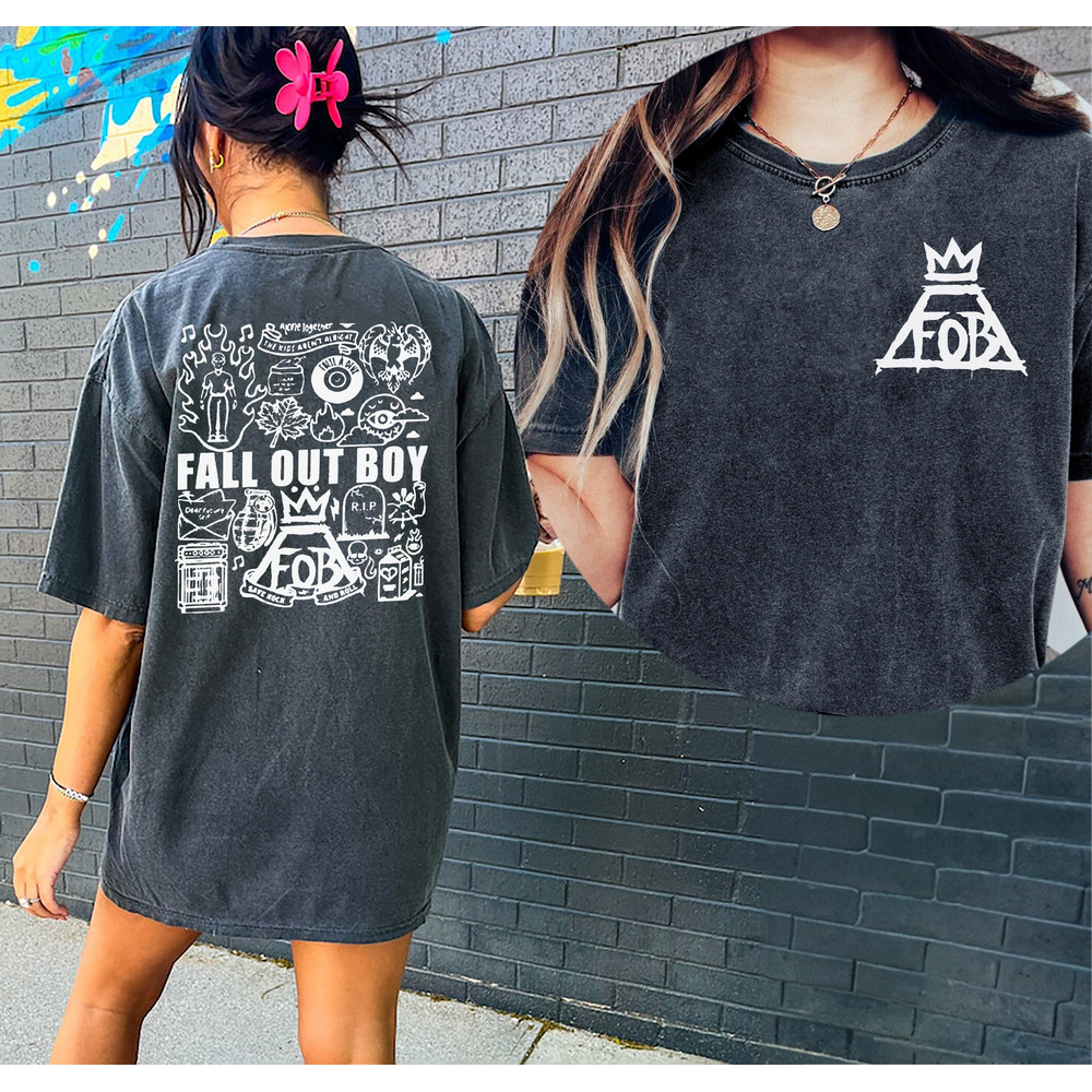 Comfort Colors® Fall Out Boy Tattoo Shirt, Fall Out Boy Tour 2023 Shirt, Fall Out Boy 2023 Tour TShirt, Fall Out Boy Band Fan Shirt - 1.jpg