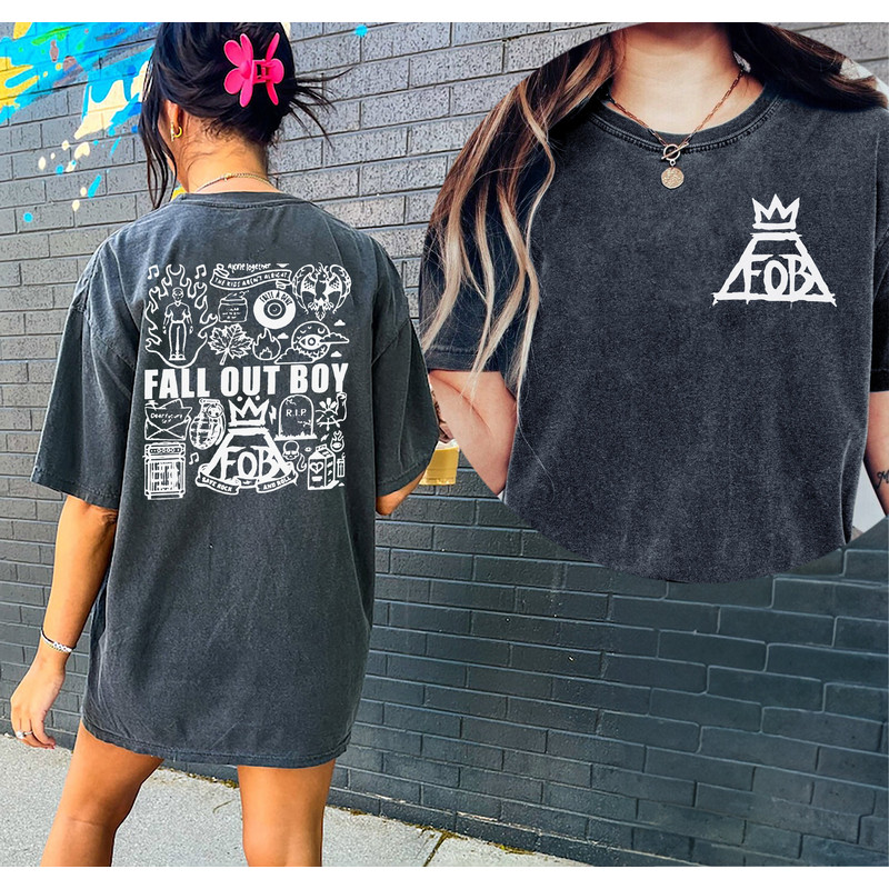 Comfort Colors® Fall Out Boy Tattoo Shirt, Fall Out Boy Tour 2023 Shirt, Fall Out Boy 2023 Tour TShirt, Fall Out Boy Band Fan Shirt - 1.jpg