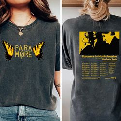 paramore tattoo shirt, paramore 2023, paramore american tour 2023