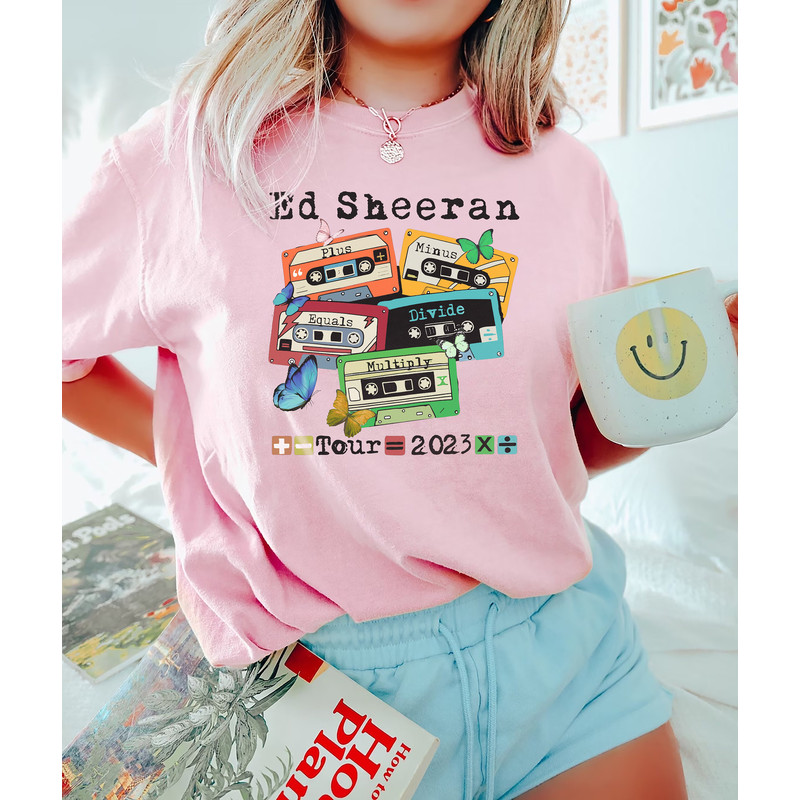 Comfort Colors® Retro Ed Sheeran Cassettes Shirt, Ed Sheeran 2023 World Tour, Vintage Ed Sheeran Shirt, 2023 Mathematics America Tour - 2.jpg