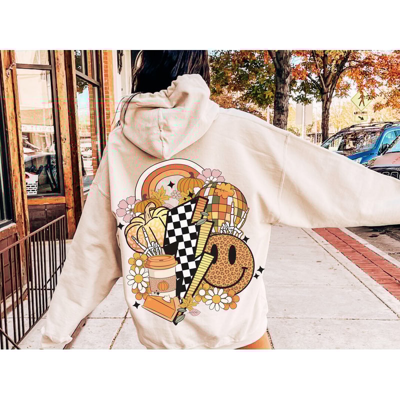 Fall vibes png sublimation design, retro fall sublimation, smiley face, pumpkin png, fall clipart png, digital download, trendy fall design - 3.jpg