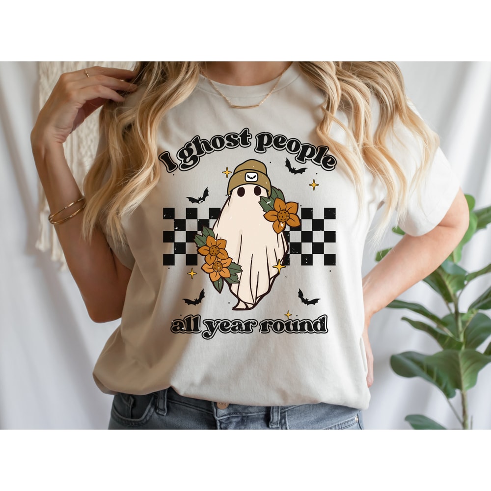 Ghost People Year Round, Cool Ghost Halloween Retro Sublimations, PNG Sublimations, Designs Downloads, Shirt Design, Sublimation Download - 5.jpg