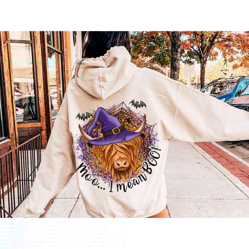 Halloween Highland longhorn Cow Moo I mean BOO cute cow digital download Sublimation designI Printable Artwork I Digital File - 2.jpg